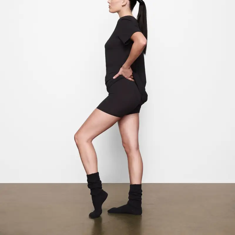 Skims Boyfriend T shirt Onyx-3