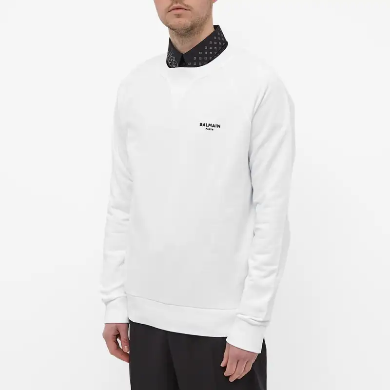 BALMAIN Sweatshirts Men White-3