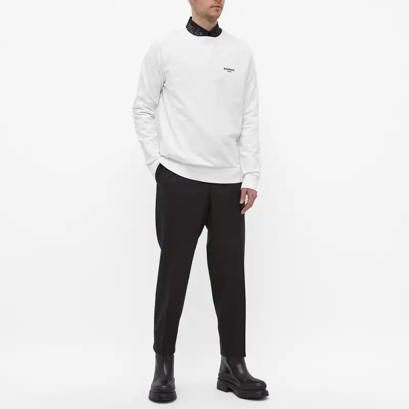 BALMAIN Sweatshirts Men White-1