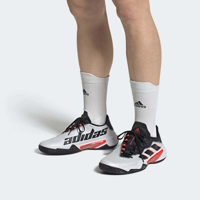 Adidas Barricade White Black Solar Red-6