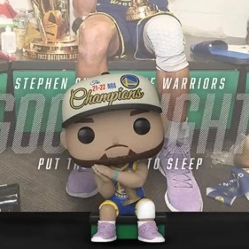 Funko NBA Stephen Curry Championship Hat Chibi Figures-3