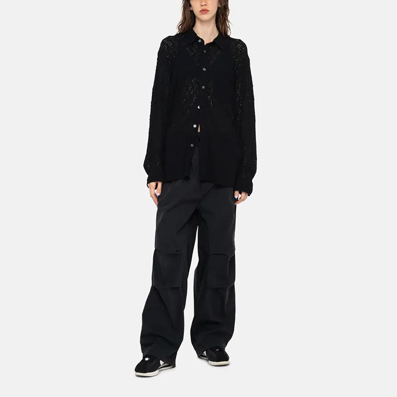 Stussy Lace Long Sleeve Shirt-2