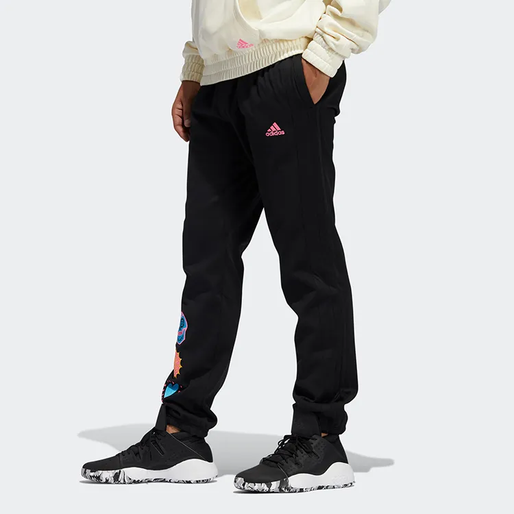 Adidas Sports Pants Men Black-4
