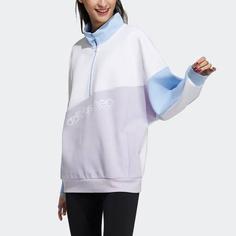 Adidas Neo Sweatshirt Women's Blue White Purple Multicolor-1