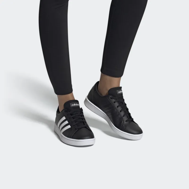 Grand Court Women's Adidas Neo Base 'Black White' Women's-6