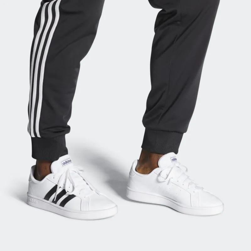 Adidas Grand Court Base Cloud White Core Black Dark Blue-6