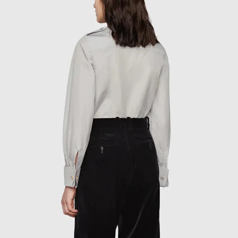 GUCCI Shirts Women's Gray-2