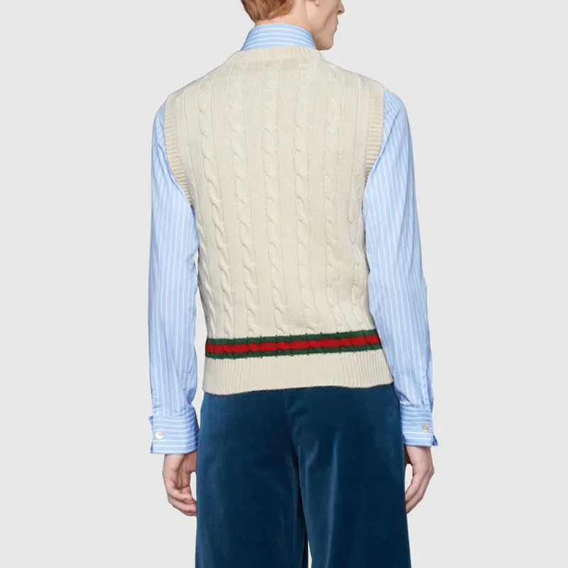 GUCCI Vests Men Ecru-2