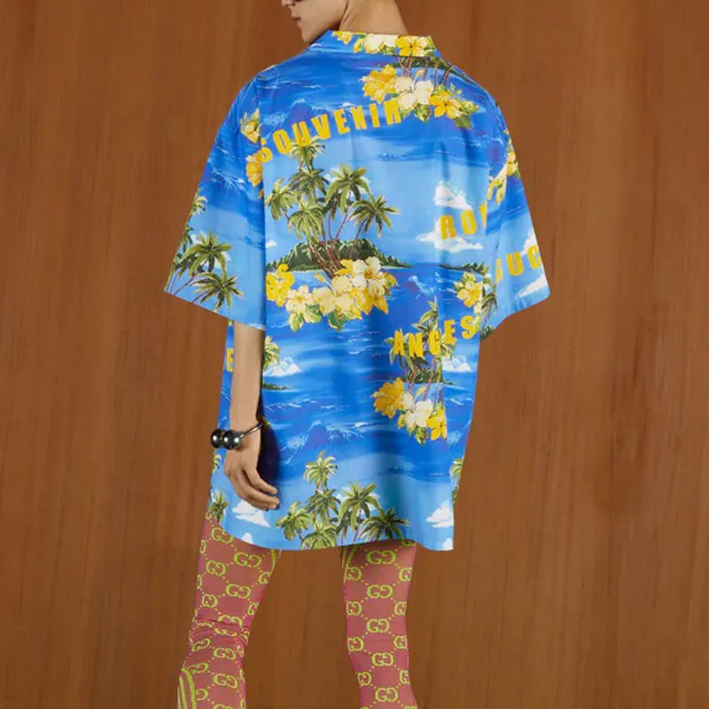 GUCCI Printed Cotton Bowling Shirt-5