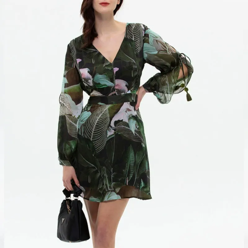 GUESS Long Sleeved Dresses Women's Print P86Z-3