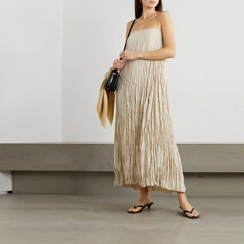 TOTEME Slip Dresses Women's Light Yellow-1
