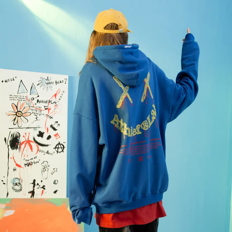 Athief Hooded Loose Fit Sweatshirt Unisex-7