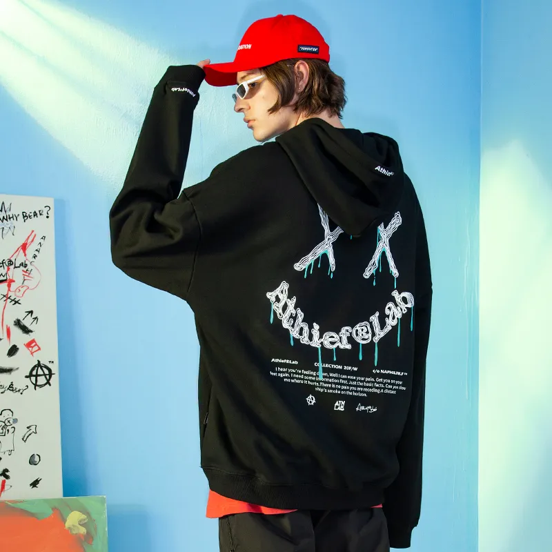 Athief Hooded Loose Fit Sweatshirt Unisex-2