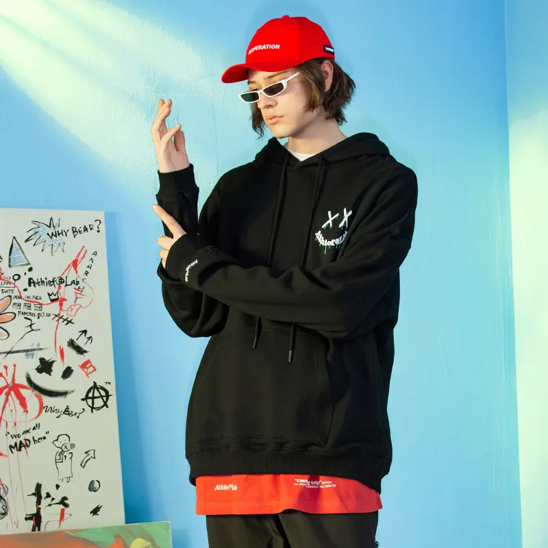 Athief Hooded Loose Fit Sweatshirt Unisex-3