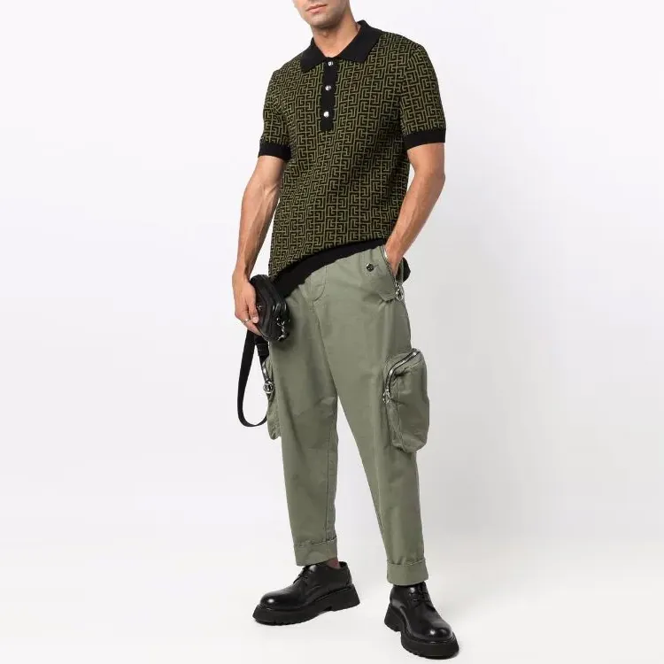 BALMAIN Polo Shirts Men Green-1