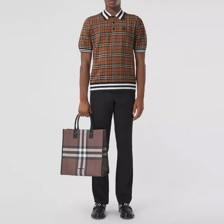 Burberry Polo Shirt Men's Brown-1