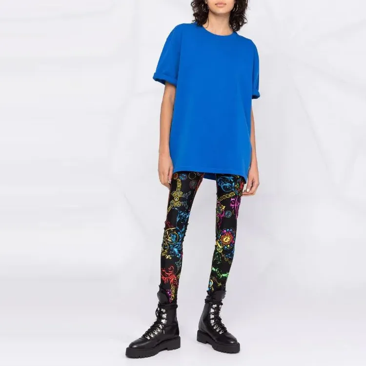 VERSACE JEANS COUTURE FW21 Leggings Pants Women's Black-1