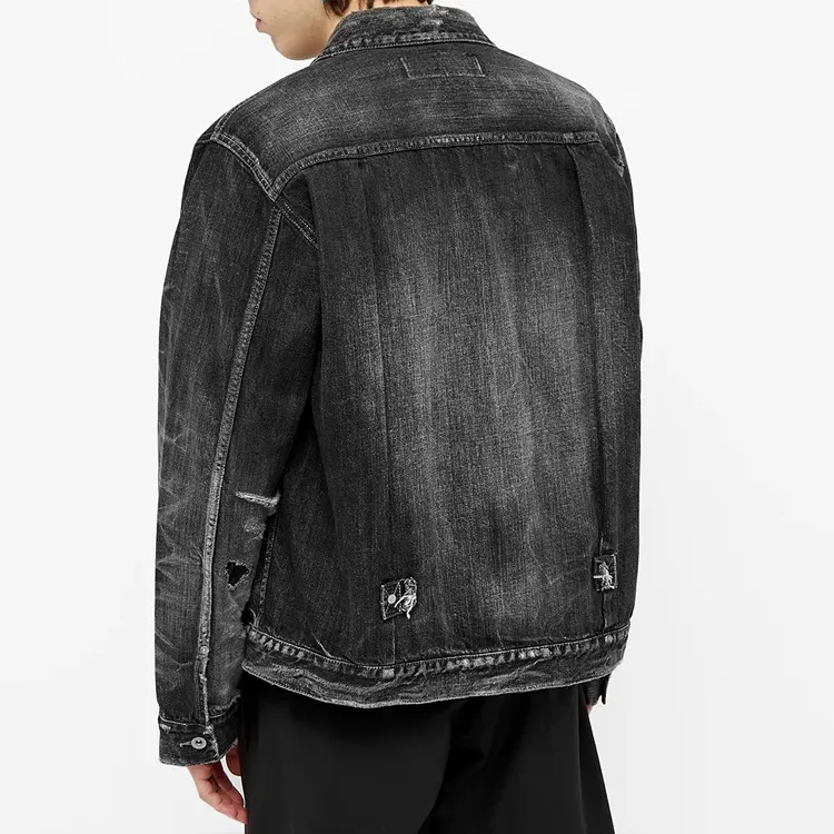 NEIGHBORHOOD Denim Jackets Men Dark Gray-2