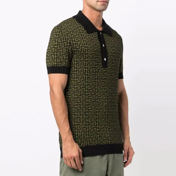 BALMAIN Polo Shirts Men Green-3