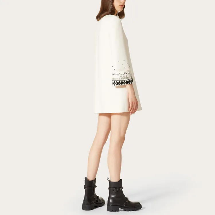 Valentino Long-Sleeved Dresses Women's White-2