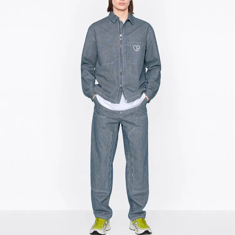 DIOR Quarterly New Products Shirts Men Blue-2