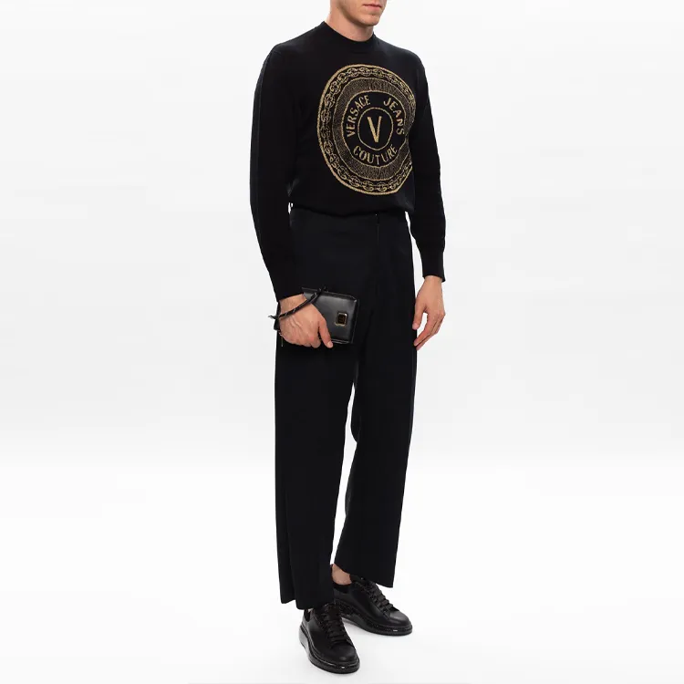 VERSACE JEANS COUTURE Knitwear Men's Black-4