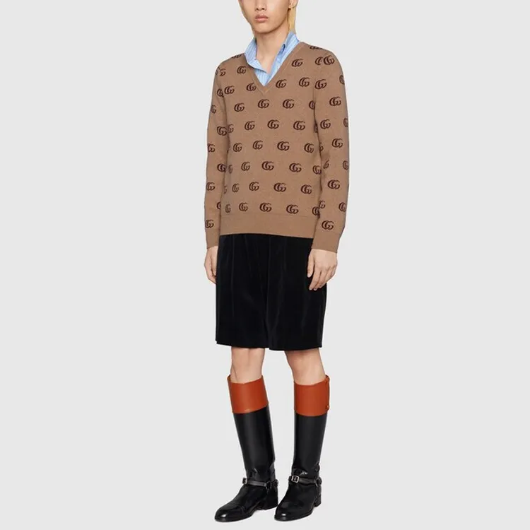 GUCCI Cashmere Sweaters Men Umber-1