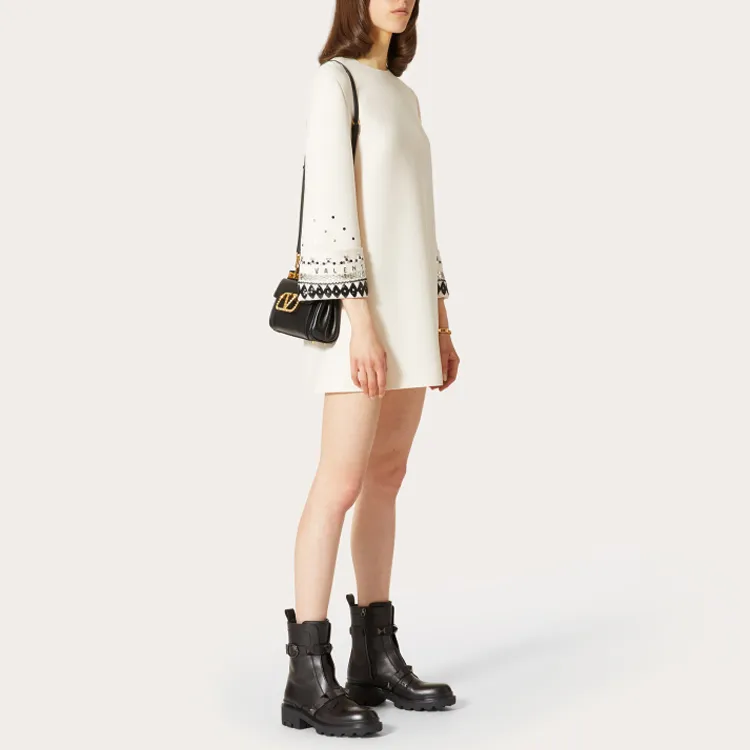 Valentino Long-Sleeved Dresses Women's White-3