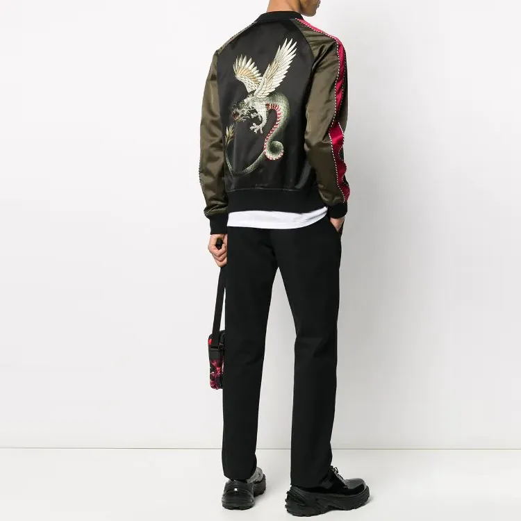 Alexander McQueen Dragon embroidered Bomber Jacket-3