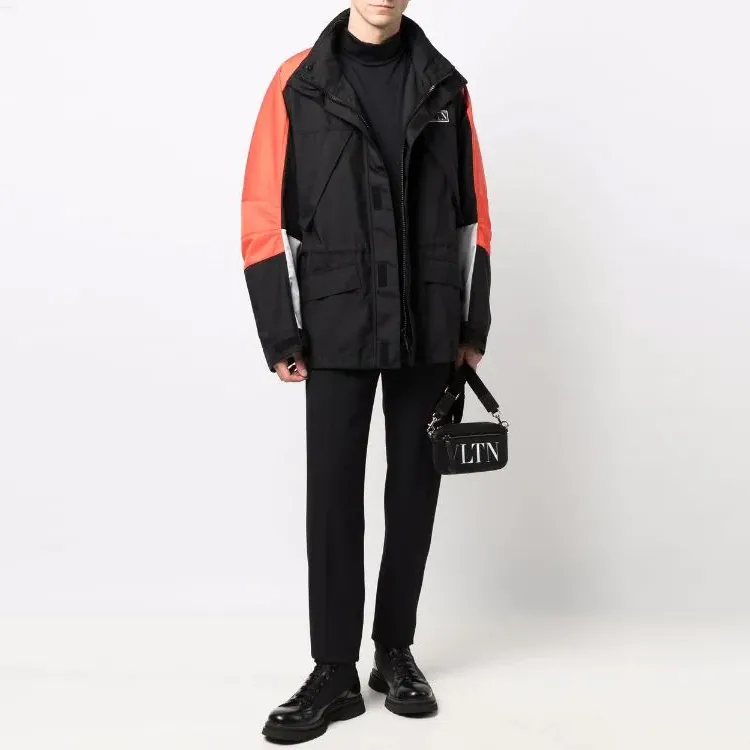 Valentino Jackets Men Black Red-2