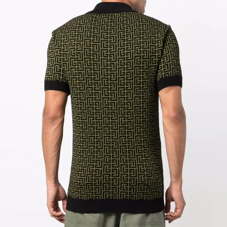 BALMAIN Polo Shirts Men Green-2