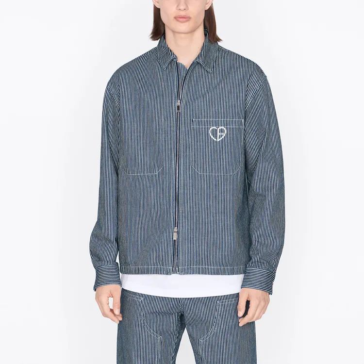 DIOR Quarterly New Products Shirts Men Blue-5