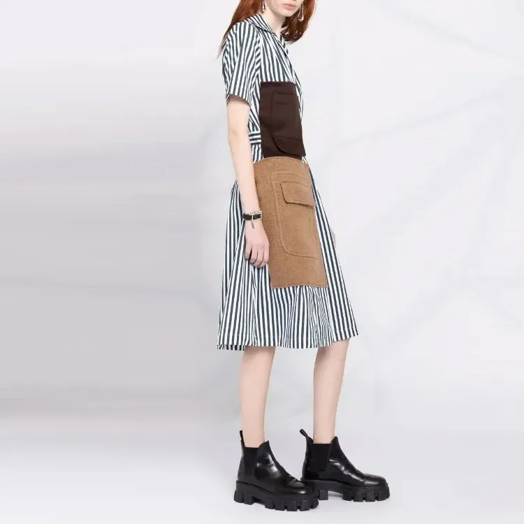 Maison Margiela Short-Sleeved Dresses Women's Multicolor-3