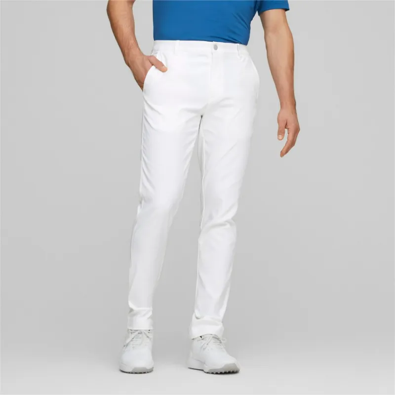 PUMA Golf Dealer Tailored Casual Pants Men White-2