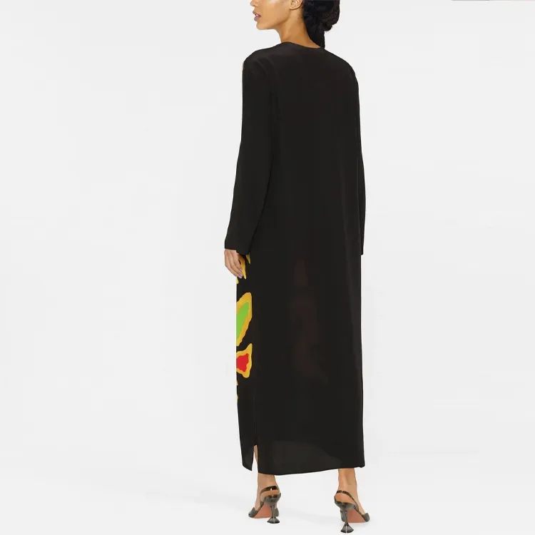 Valentino Long-Sleeved Dresses Women's Black-1