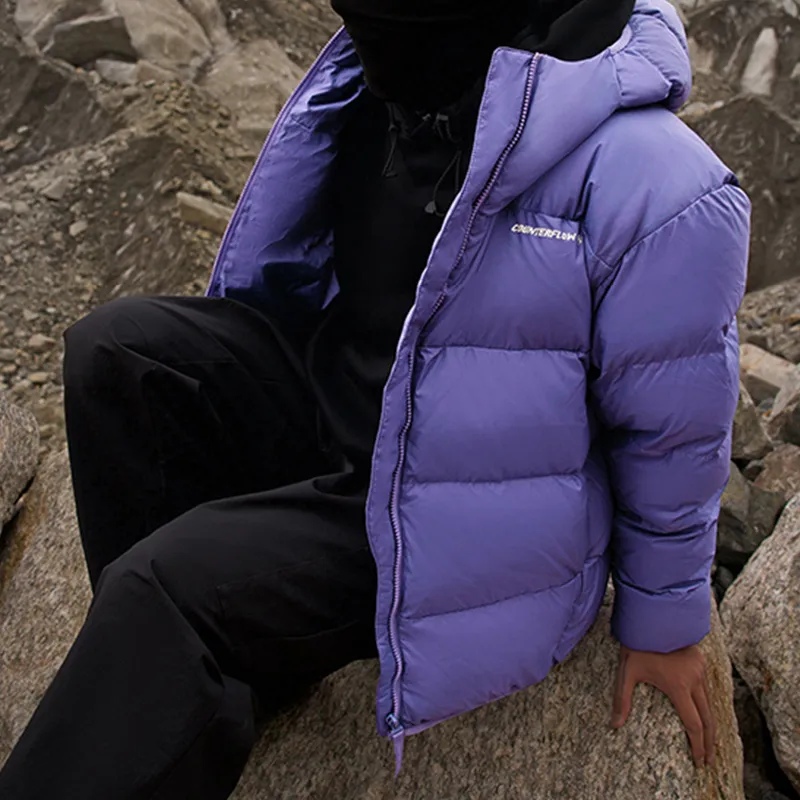 LINING Sports Fashion Collection Down Jackets Men Ocean Crystal Purple-2