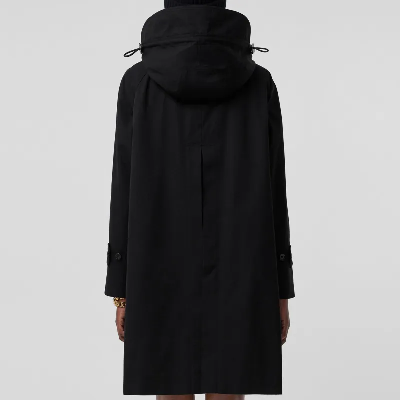 Burberry Gabardine Hooded Car Coat-2