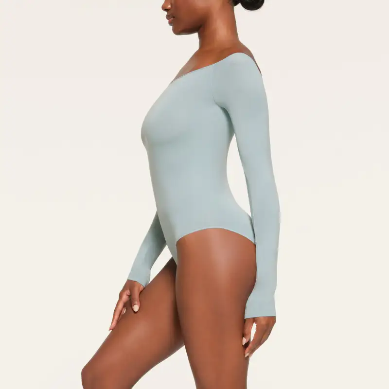 Skims Bodysuits Women's Denim Blue-3