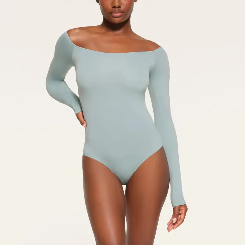 Skims Bodysuits Women's Denim Blue-1