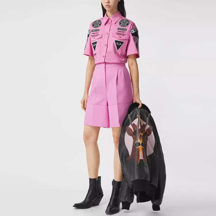 Burberry Shirts Women's Pink-3