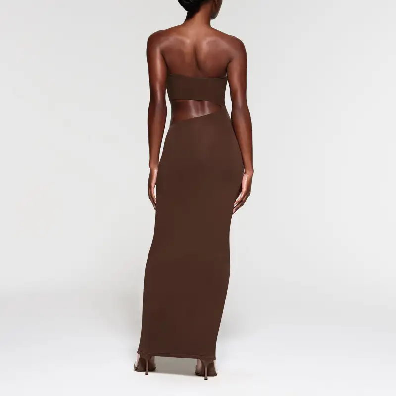 Skims Sleeveless Dresses Women's Cocoa Brown-1