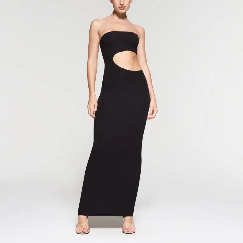 Skims Sleeveless Dresses Women's Agate Black-1