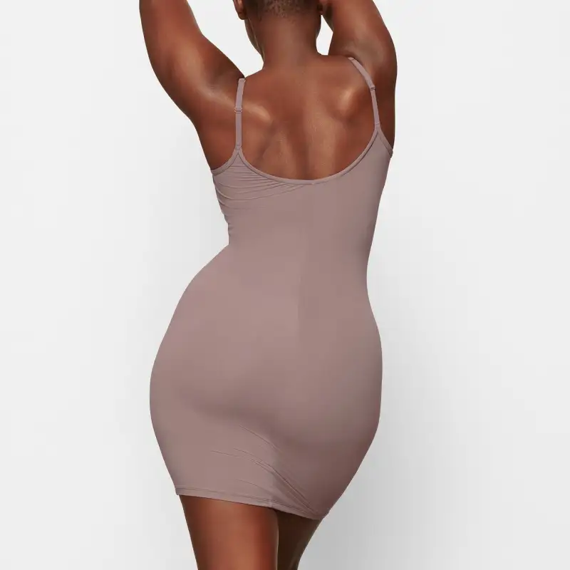 Skims Slip Dresses Women's Burnt Tea Brown-2