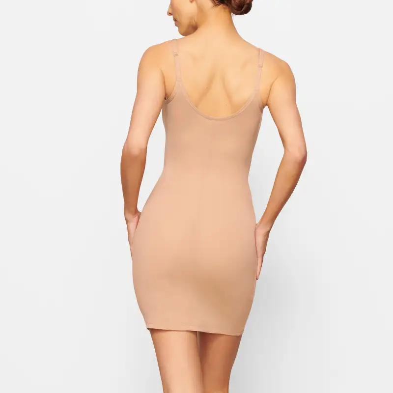 SKIMS FITS EVERYBODY SLIP DRESS Camisole Dress Women's Tawny/OCHRE-2