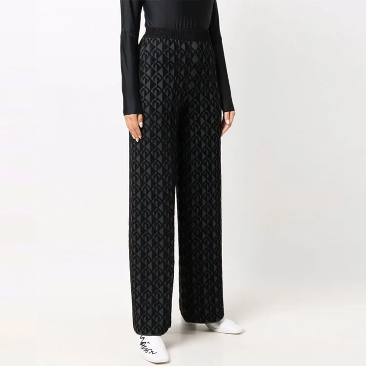 Marine Serre Casual Pants Women's Black-3