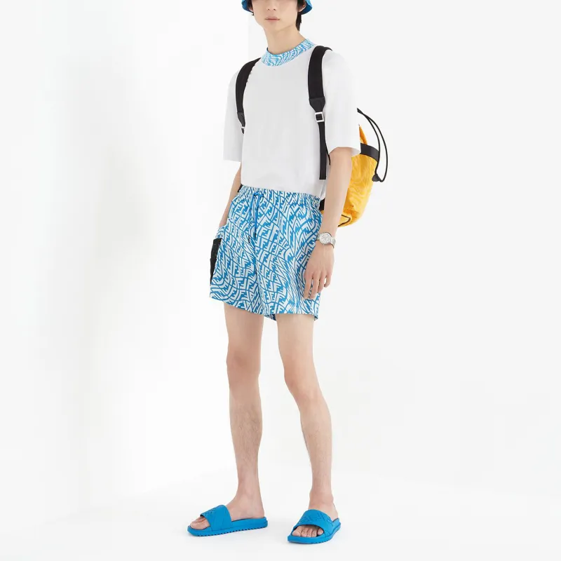 FENDI X Sarah Coleman Fisheye Logo Swim Trunks-2