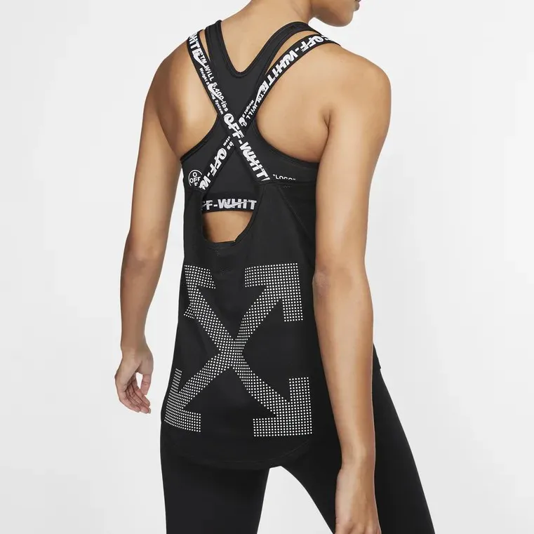Off white X Nike Sleeveless Sports Shirts Women's-3
