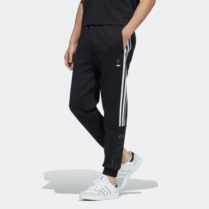Adidas Neo x SESAME STREET/ Sesame Street Co branded Collection Knitted Sports Pants Men's Black-3