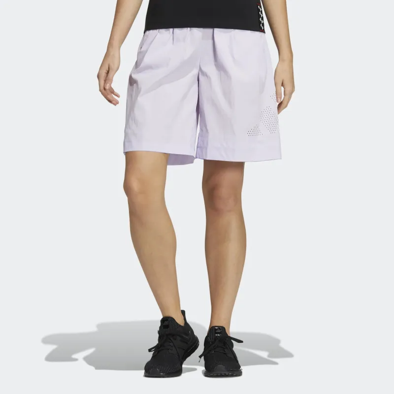 Adidas Casual Shorts Women's Light Purple-1