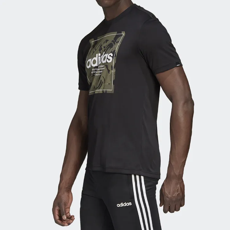 Adidas Set-in Sleeve T-Shirt Men's Black-3